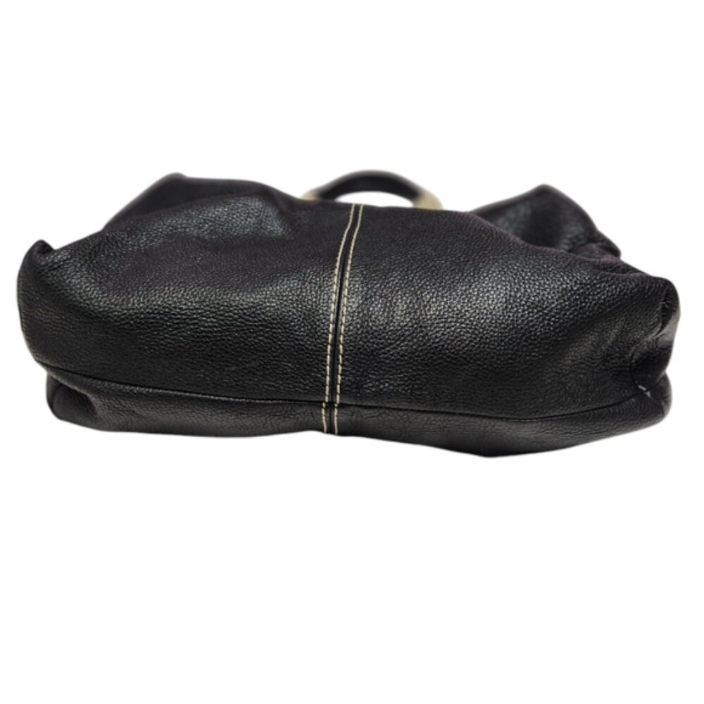 Black Roots Leather women's tote Bag - Picture 3 of 7